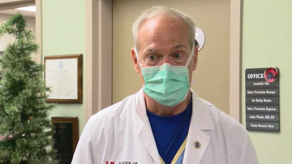 Dr. Brian Harbrecht, UofL Hospital Trauma Program Medical Director.