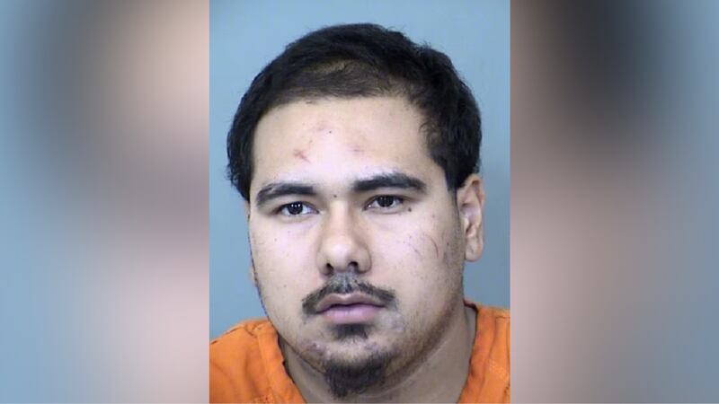 Diego Garcia, 23, was booked for first-degree murder and child abuse.