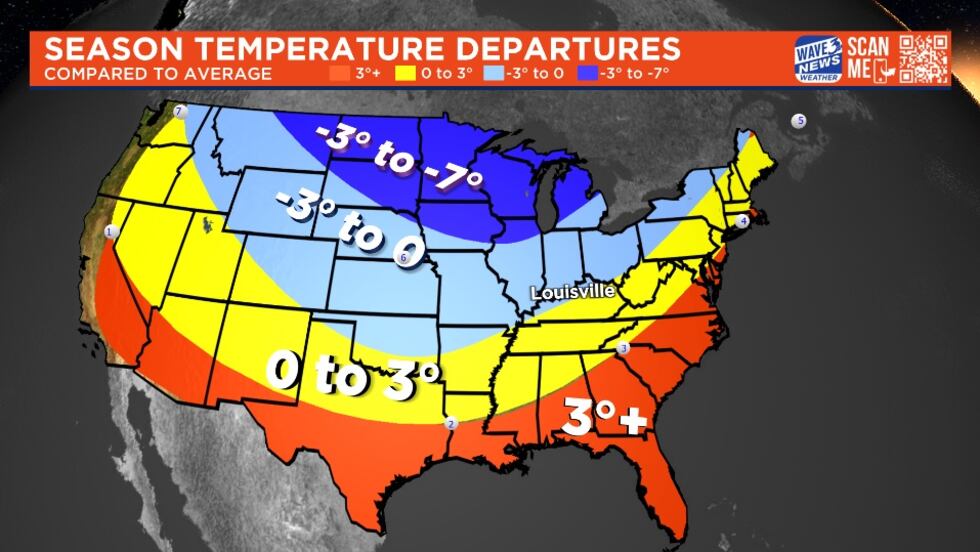 Winter Temperature Depatures