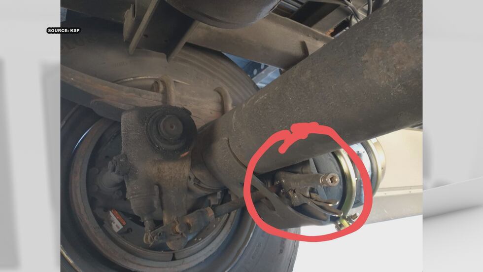 KSP troopers said the inspections help keep semi drivers and those near them safe. (Source: KSP)