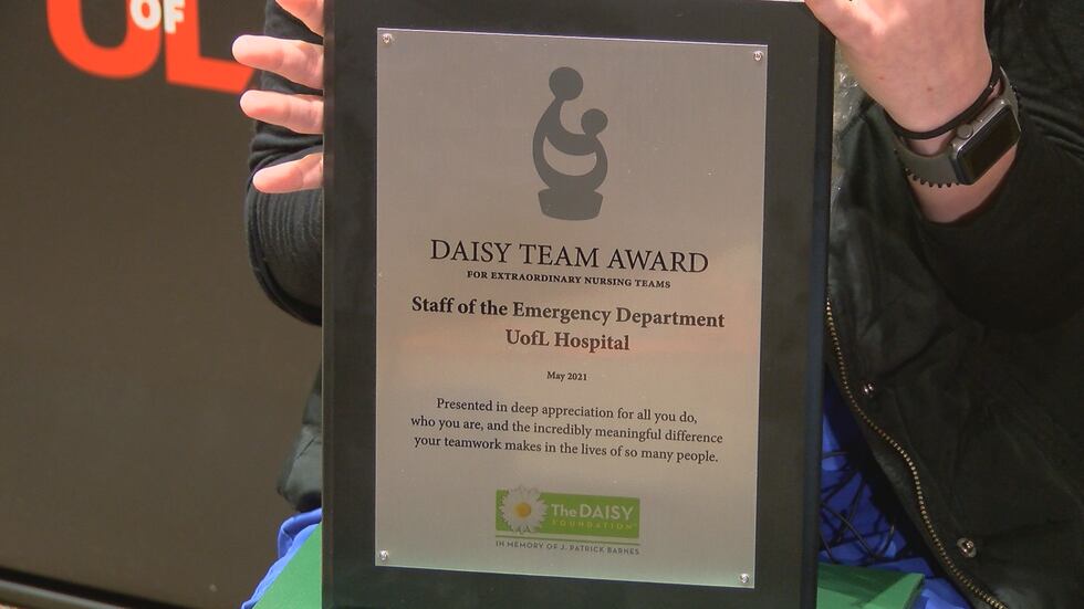 The group was given the Daisy Team Award.