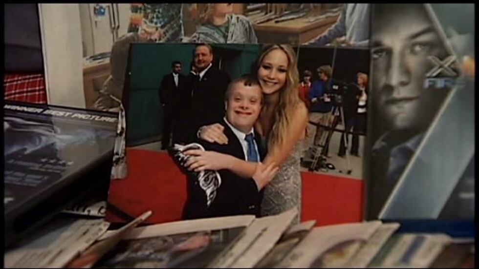 Andy Strunk and Jennifer Lawrence