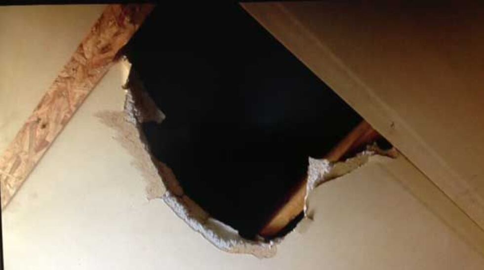 The point of entry. (Source; Michael Williams, WAVE 3 News)