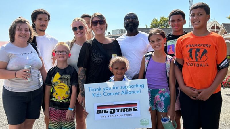Big O Tires donates $10K to Kids Cancer Alliance.
