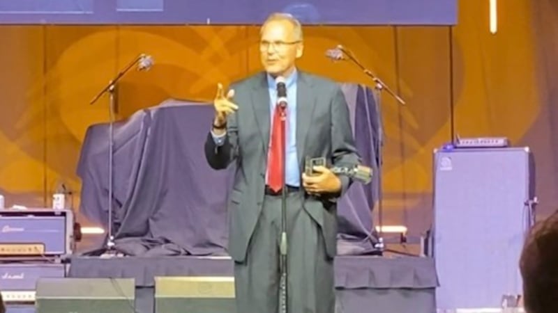 Meteorologist John Belski was inducted into the Kentucky Broadcasters Hall of Fame Monday night.