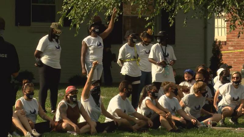 Louisville Metro Police officers arrested 87 people in a Tuesday demonstration, LMPD Sgt....
