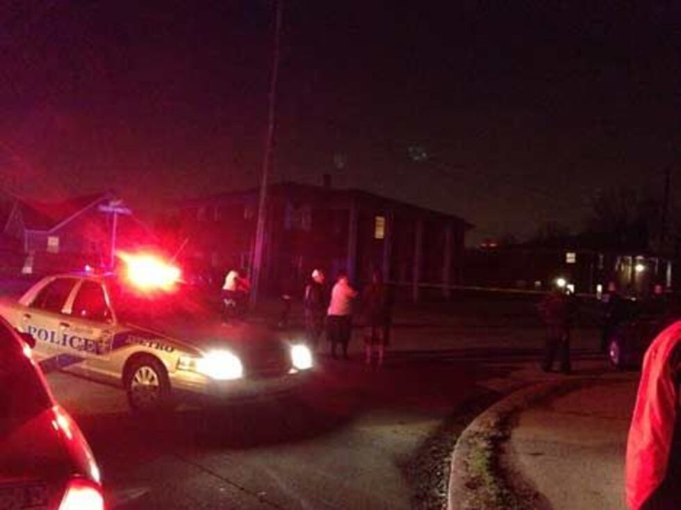 LMPD officers on the scene of the shooting.