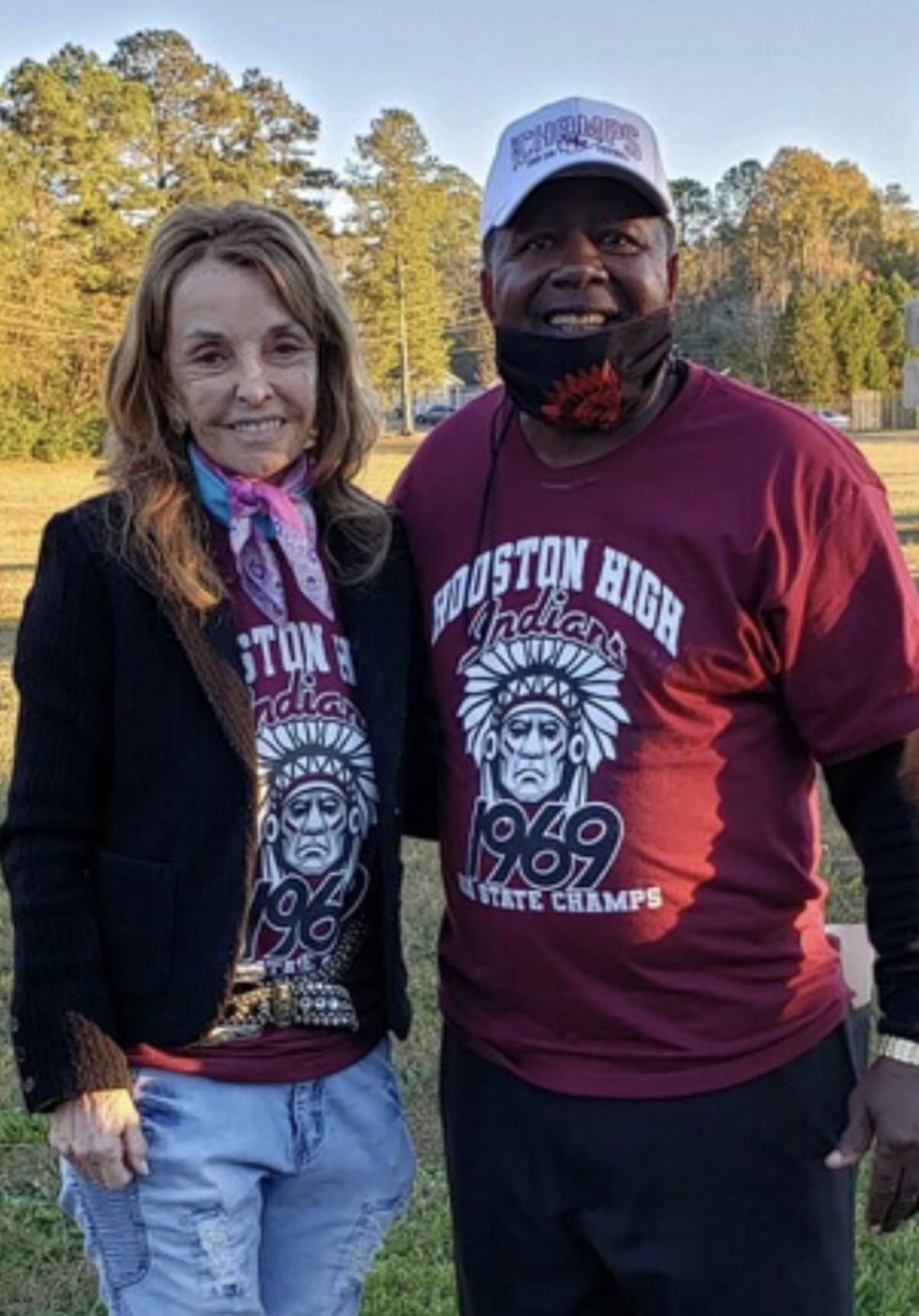 Marilyn Velde (left) spent $17,000 on rings, trophies for Houston (Ga.) High School football...