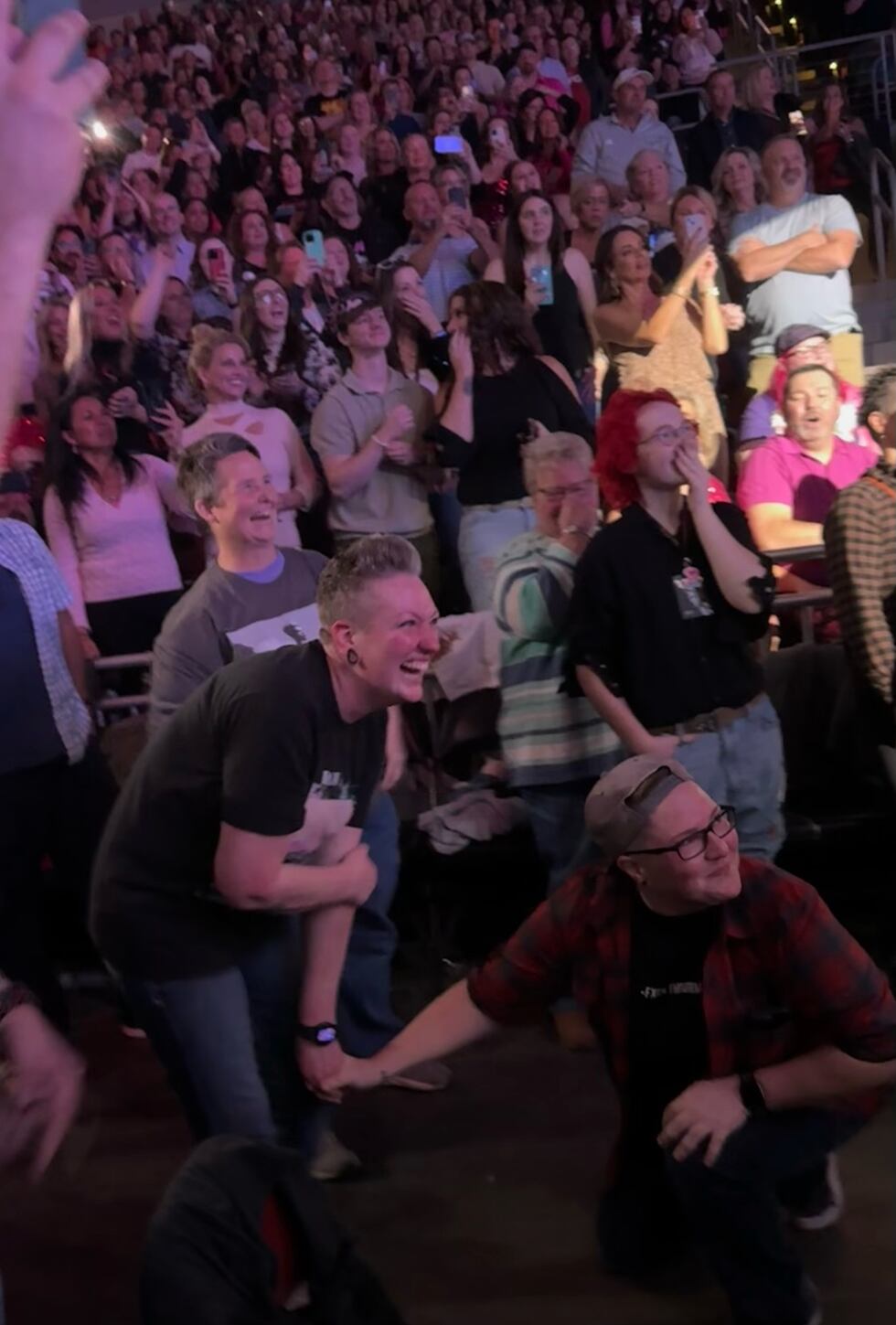 Proposal at Saturday night Pink concert