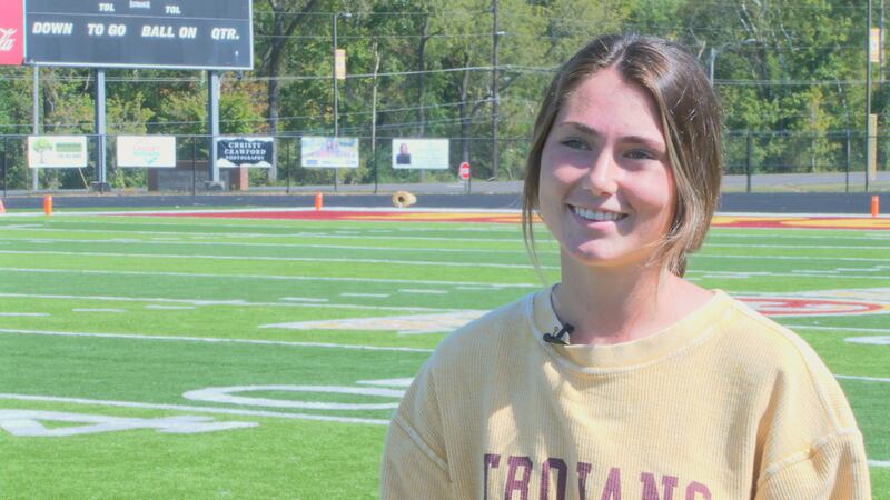 Adams was also the kicker for her middle school football teams.