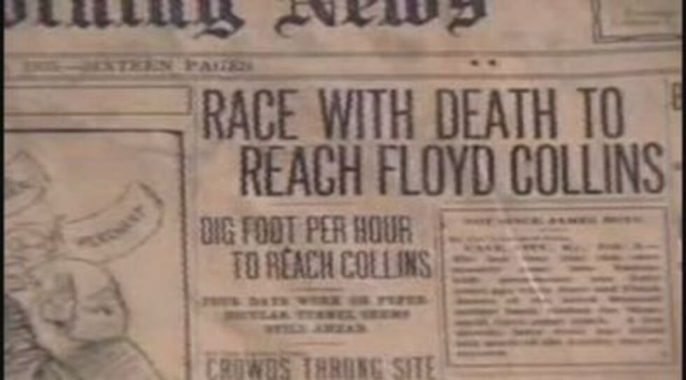 An old newspaper article about the race to save Floyd Collins.