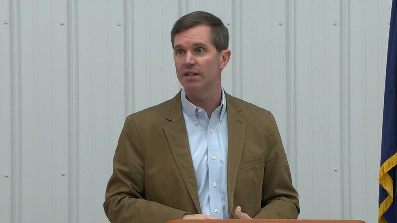 Gov. Andy Beshear speaking.