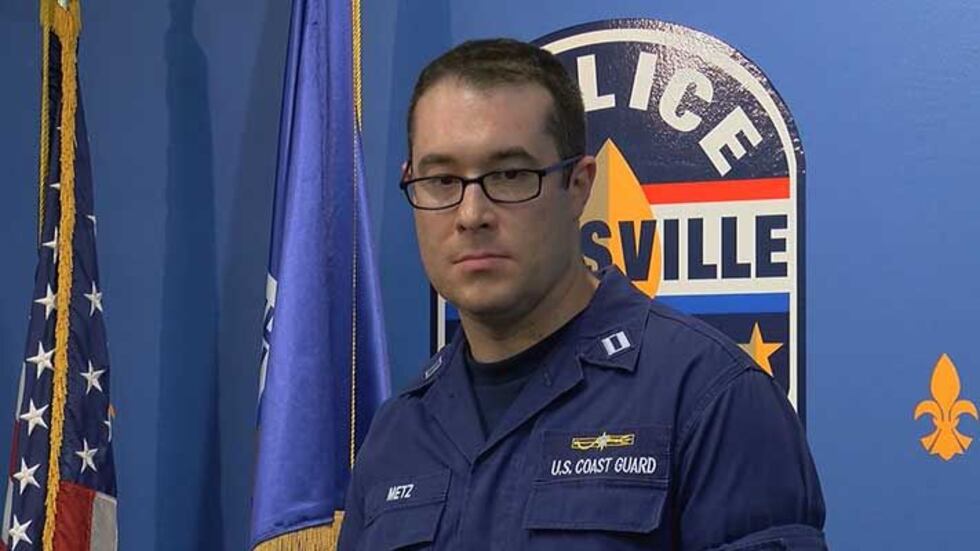 LT Mike Metz, U.S. Coast Guard (Source: Dale Mader, WAVE 3 News)