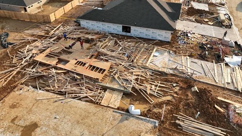 Two construction workers were killed and seven injured victims were taken to a hospital after...