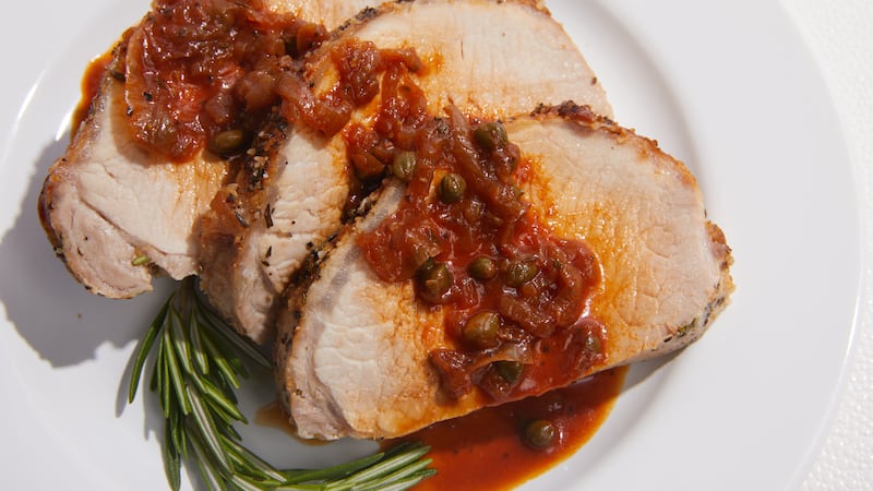 Roasted Sliced Pork Loin Medallions