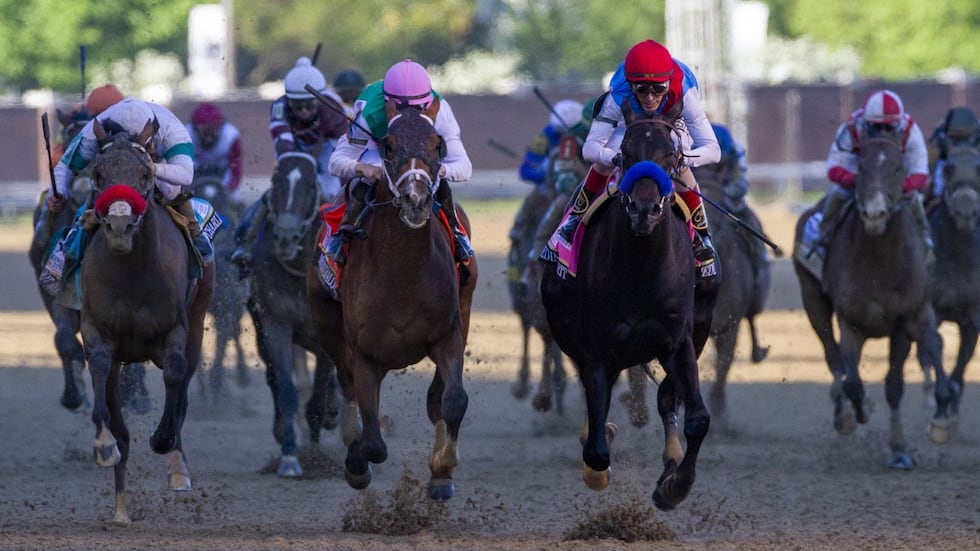 Medina Spirit races to victory in the 147th Kentucky Derby.