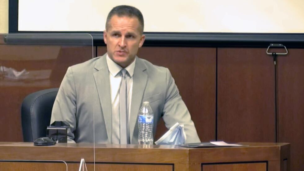 Former LMPD Officer Brett Hankison walked jurors and a Jefferson County Circuit Court judge...