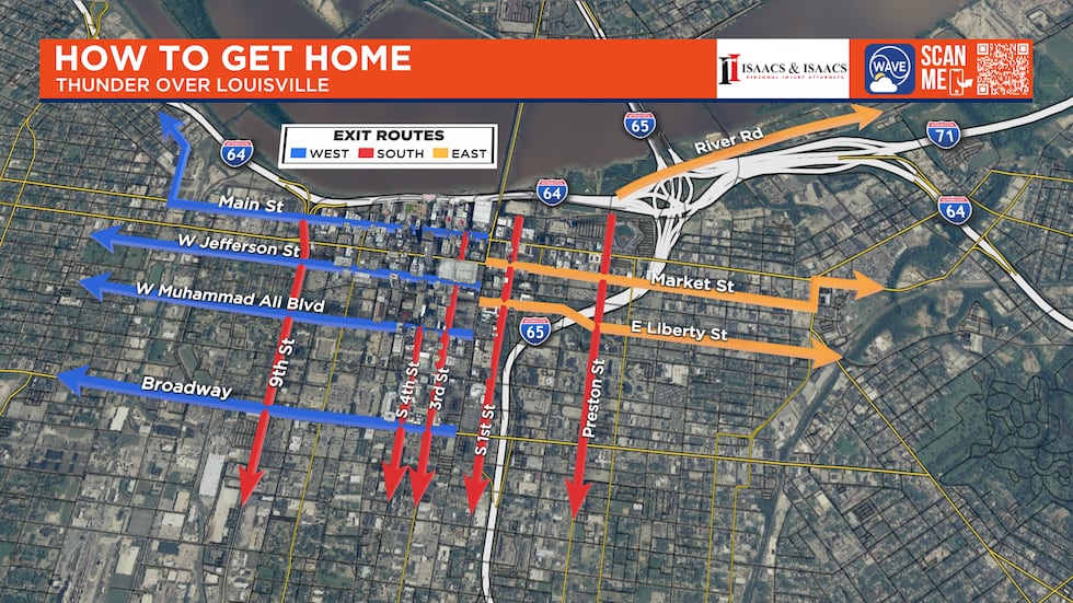 There are several express routes to get traffic out of downtown.