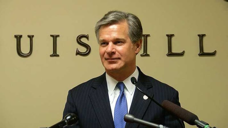 FBI Director Christopher Wray (Source: Michael Williams, WAVE 3 News)