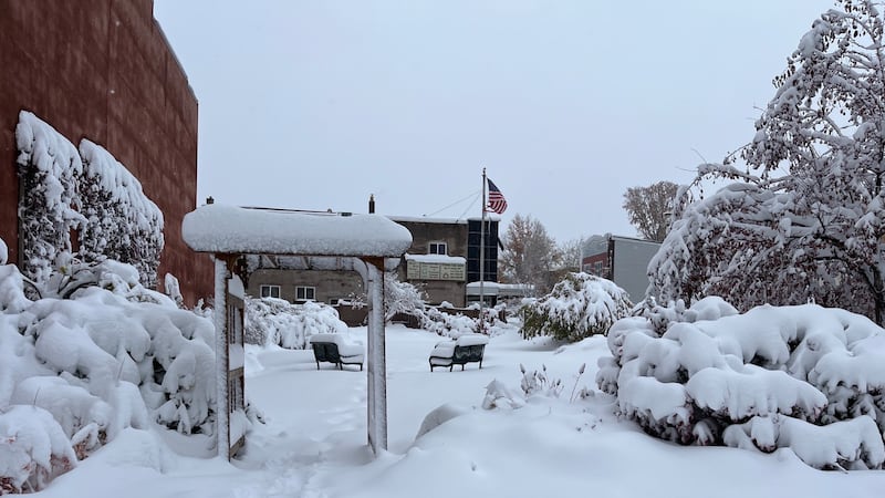 October lake effect snow in the Upper Penninsula.
