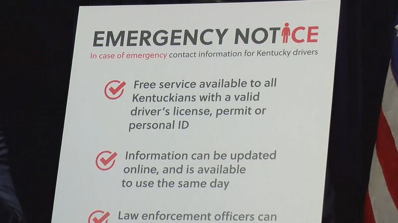 The Emergency Notice system helps law enforcement contact family or friends in the event of a...