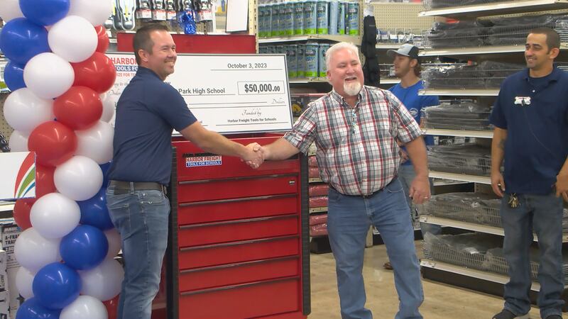 PRP welding teacher David McCoy was surprised with a $50,000 award Tuesday thanks to the...