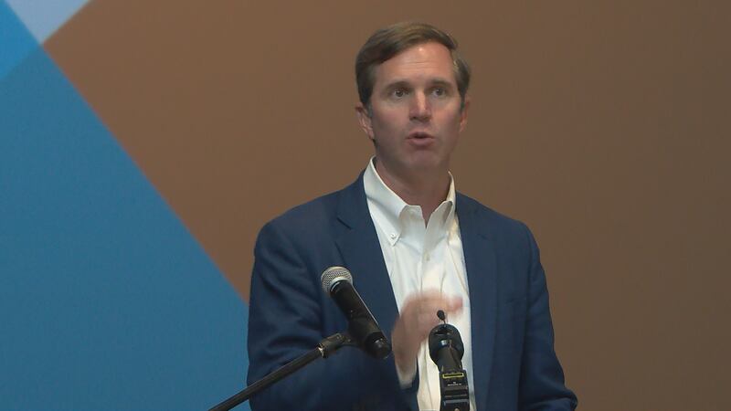 Gov Andy Beshear speaking at KIN launch