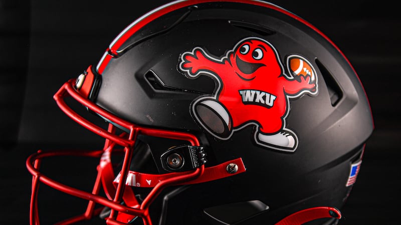 Each helmet has Big Red in a different position depending on the player's position.