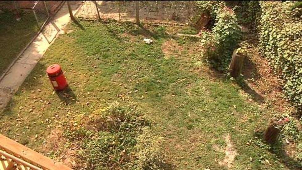 Backyard of the Holy Grale, site of the planned Biergarten
