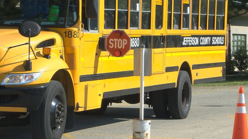 On Aug. 17, Jefferson County Public Schools buses delivered students to district schools for...