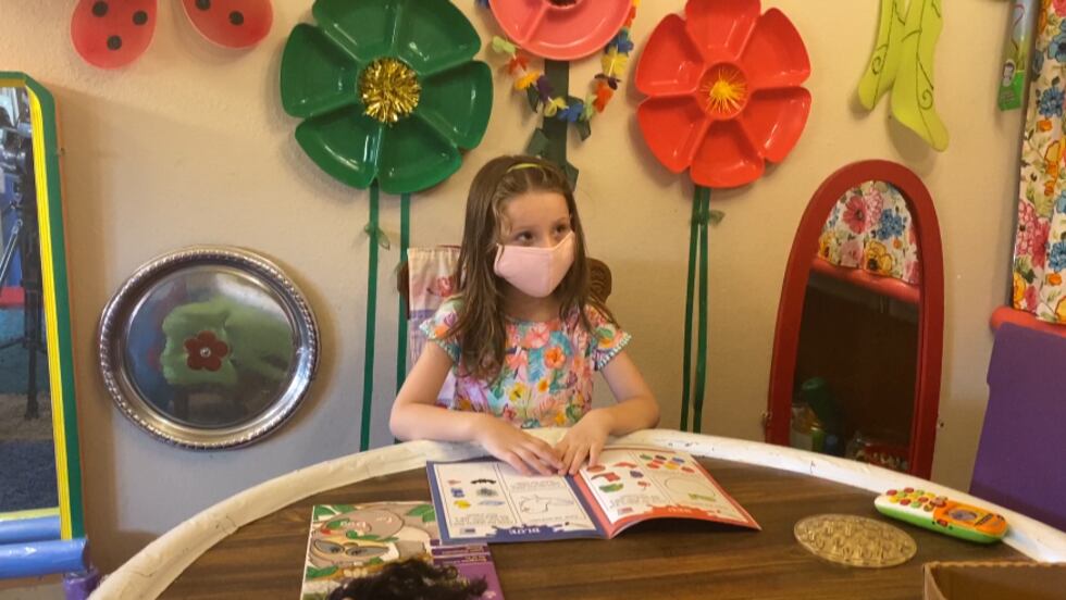 Kaylynn, 5, would've gone to Fairview Elementary School in Lake Charles, if it weren't for the...