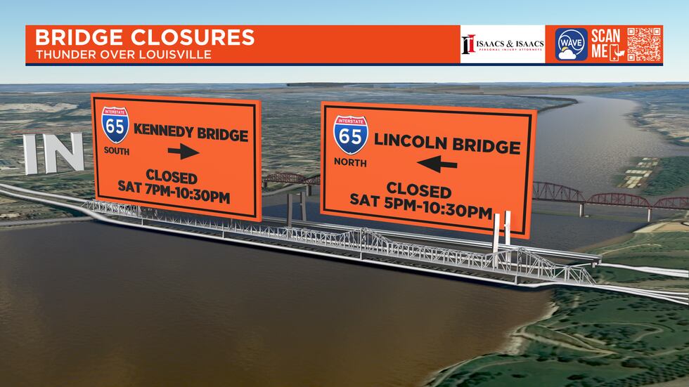 If you’re headed into Kentucky, the southbound closure begins at 7 p.m., while the northbound...