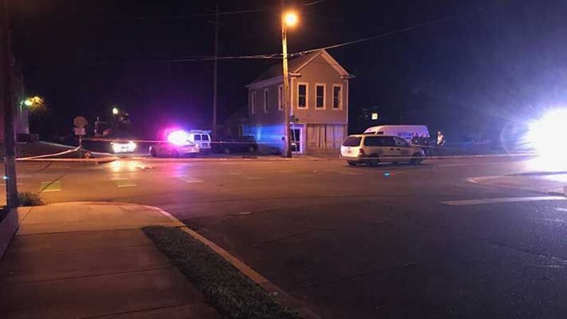 The man was hit by a minivan near Spring and 9th Streets. (Source: Aaron Ellis, WAVE 3 News)
