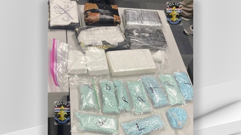 At least 8.5 kilograms of fentanyl and 20,000 to 30,000 suspected fentanyl pills were...