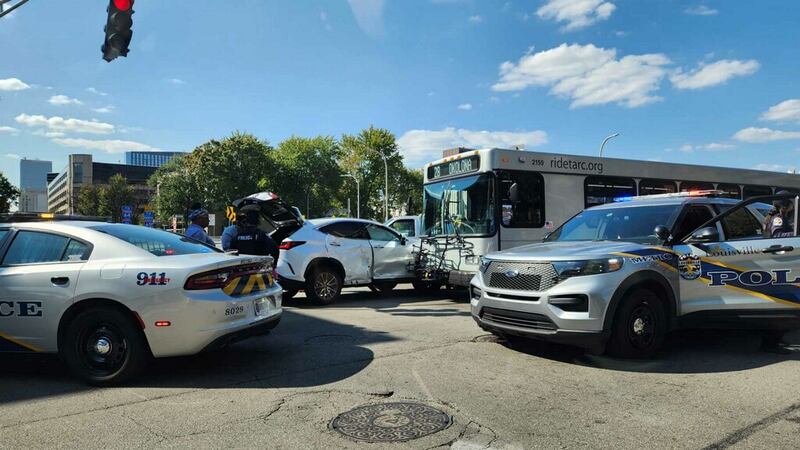 The Louisville Metro Police Department is investigating a crash between a car and a TARC bus...