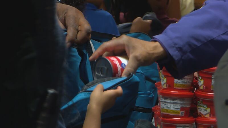 Blessings in a Backpack made a special delivery Friday morning at Engelhard Elementary School....