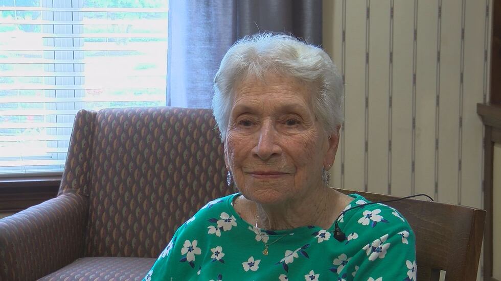 Mary Hatfield is a resident at Atria Senior Living Springdale who received the COVID-19 vaccine.