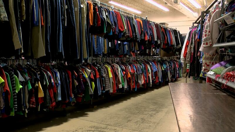 Jefferson County Public Schools invited the Louisville community in need to grab clothing...