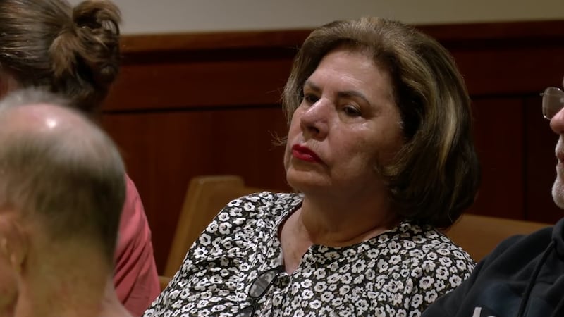 Rose Mary Houck during the Oct. 5 hearing for her son Brooks Houck, who was arrested for the...
