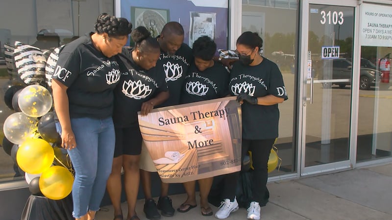 Sauna Therapy & More opened with a ribbon-cutting on May 31 on Commerce Center Place, off of...