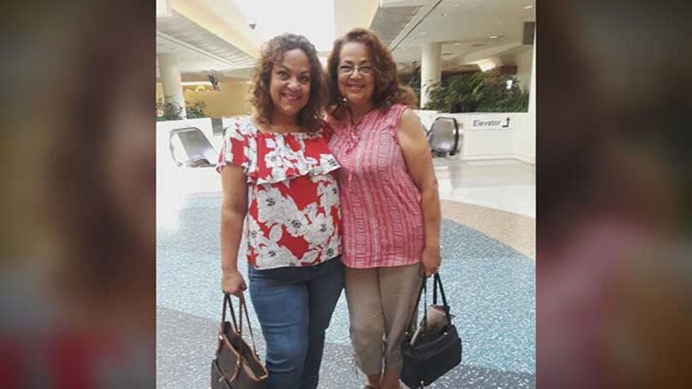 Moore and her biological sister Monika had an instant bond. (Source: Family photo)