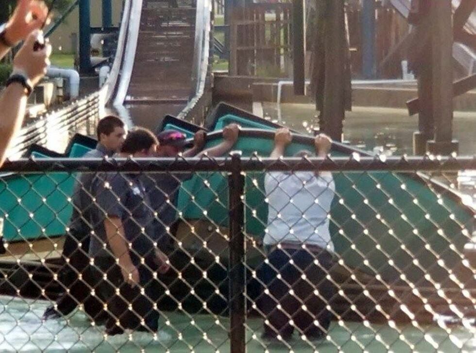 A boat became dislodged on one of Kentucky Kingdom's water rides. (Source: Don S. / WAVE 3...