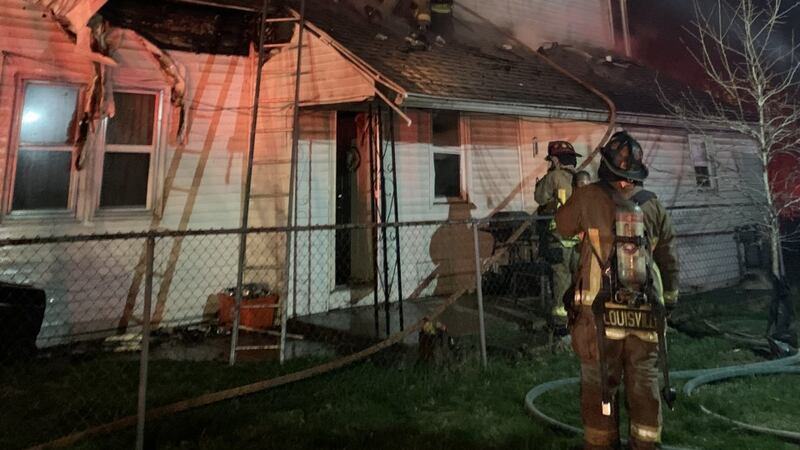Louisville firefighters responded to a fire on Magazine Street in the Russell neighborhood on...