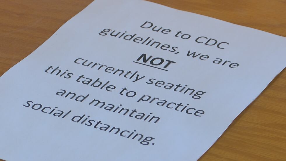 The restaurant is still following CDC guidance.