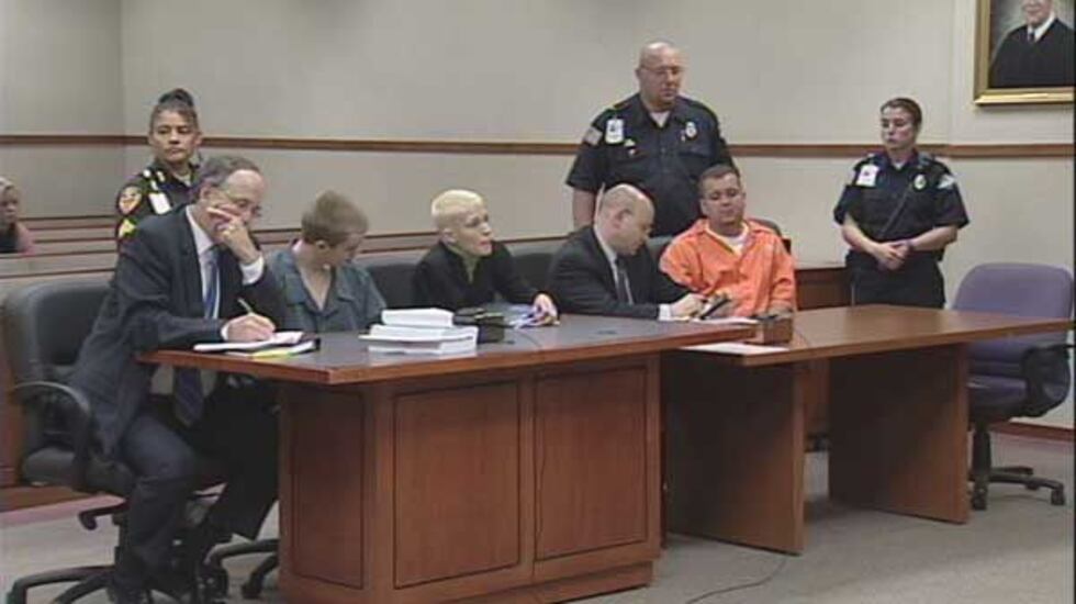 A Louisville teen will go before a judge Friday as his father is sentenced for murder.