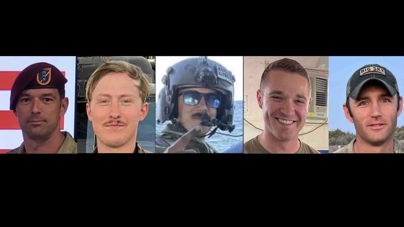 The U.S. military has identified the five soldiers killed in a helicopter crash on Friday.