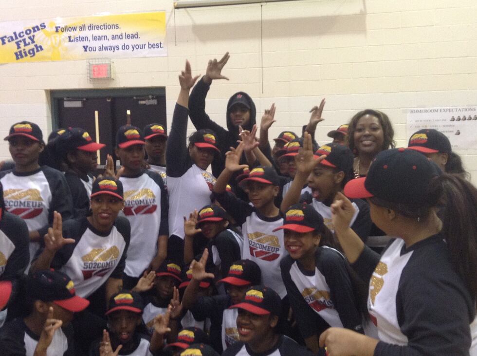 F3 Ent performed their 502 Come Up routine for Bryson Tiller and students at Foster Elementary...