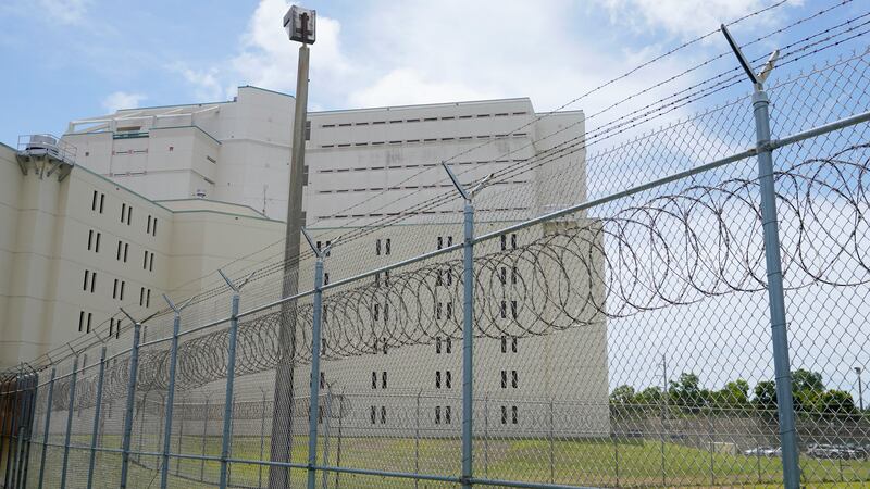 FILE - The Palm Beach County Main Detention Center is pictured on June 4, 2021, in West Palm...