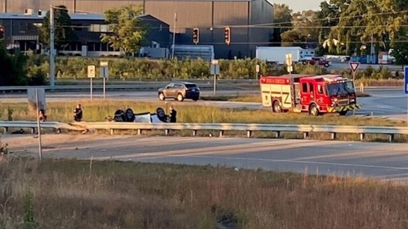 A Salem woman is dead after a rollover crash in Sellersburg.
