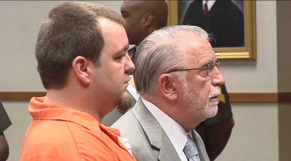 Joshua Gouker during his August 20 arraignment in Jefferson Circuit Court.